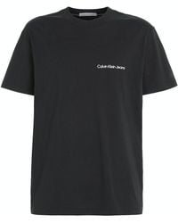 Calvin Klein - Jeans T-Shirt Kurzarm Institutional Tee Rundhalsausschnitt - Lyst