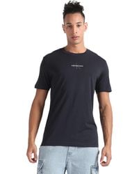 Calvin Klein - Short-sleeve T-shirt Monologo Regular Organic Cotton - Lyst