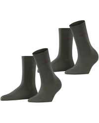 Esprit - Uni 2-Pack W SO coton unies lot de 2 paires - Lyst