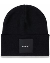 Replay - Ax4167 Beanie Hat - Lyst