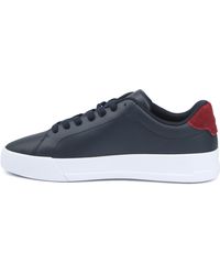 Tommy Hilfiger - Schuhe TH Court Leather Blau Sneakers 46 - Lyst