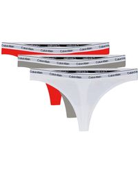 Calvin Klein - Lot de 3 strings modernes avec logo pour femme - Lyst