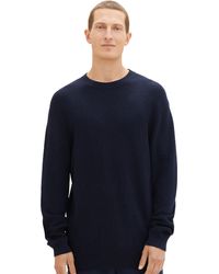 Tom Tailor - 1038238 Cosy Basic Crewneck Strick-Pullover - Lyst