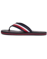 Tommy Hilfiger - Chanclas Hombre Massage Beach Sandal con logotipo - Lyst