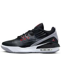 Nike - Jordan Max Aura 5 Trainers Sneakers Black/white/cement Grey/university Red Dz4353-061 Uk 10 - Lyst