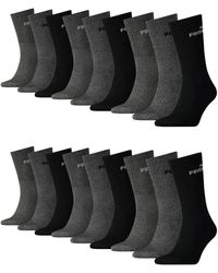 PUMA - Classic Lot de 18 paires de chaussettes de sport 75 % coton 35-38 39-42 43-46 47-49 Noir/blanc/gris/bleu - Lyst