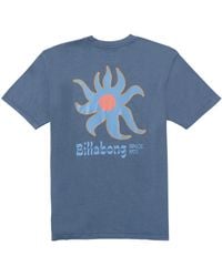 Billabong - Solar Premium Short Sleeve T Shirt Top Size Uk Large Slate Blue - Lyst