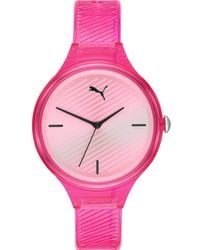 PUMA - Uhren Analog Quarz One Size Pink 32012493 - Lyst