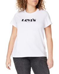 Levi's - The Perfect Tee T-Shirt,Modern Vintage White,XS - Lyst