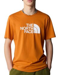 The North Face - NF0A87N5PCO1 M S/S Easy Tee T-Shirt Desert Rust Taille S - Lyst