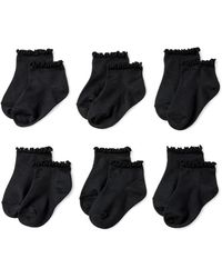 Amazon Essentials - Calcetines Tobilleros con Borde Ondulado Niña - Lyst