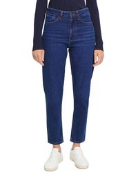 Esprit - High-rise-jeans In Mom Fit - Lyst
