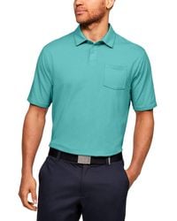 Under Armour - Mens Charged Cotton Scramble Golf Polo - Lyst