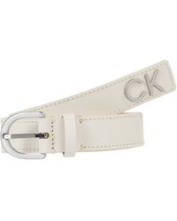 Calvin Klein - Mujer Cinturón de piel - Lyst