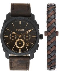 Fossil - Chronographe Quartz Montre avec Bracelet en Cuir FS4656 - Lyst