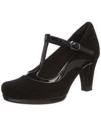 Clarks Chorus Pitch, Zapatos de Tacón para Mujer - Negro