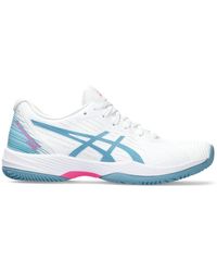 Asics - Solution Swift Ff Padel Tennis Shoes White Blue - Lyst
