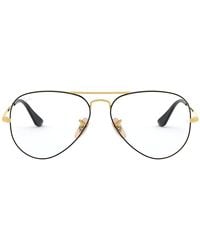 Ray-Ban Rx6547 Oval Metal Eyeglass Frames in Metallic - Lyst
