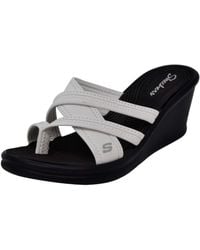 Skechers womens young at heart wedge sandals sale