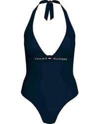 Tommy Hilfiger - 's Halterneck Swimsuit - Lyst