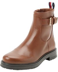 Tommy Hilfiger - Low Boot Leather Ankle Boots - Lyst