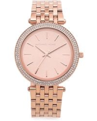 Michael Kors - Darci Three-hand Rose Gold-tone Watch - Lyst