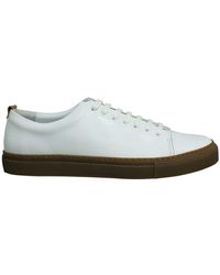 Hackett - Charlton 7 White Leather Lace Up S Cupsole Shoes Hms20817 803 - Lyst