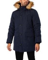Superdry - Everest Faux Fur Hooded Parka Jacket - Lyst