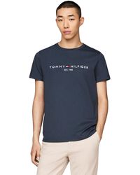 Tommy Hilfiger - Tommy Logo Tee MW0MW11797 Kurzarm T-Shirts - Lyst