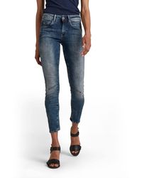 G-Star RAW - Donna Arc 3D Strike Skinny Colorato Jeans - Blu (Dk Invecchiato 6553-89) - Lyst
