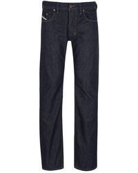 DIESEL - Straight-Cut Jeans Larkee 008Z8 8Z8 dunkelblau Uni - Lyst