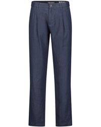 Marc O' Polo - Leinenhose OSBY Jogger Pleats Tapered Fit Marine - Lyst