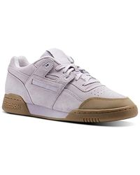 reebok workout mens purple