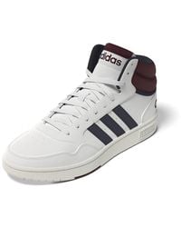 adidas - Originals Hoops 3.0 Mid White/shadow Navy/shadow Red 9.5 D - Lyst