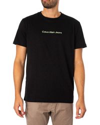 Calvin Klein - Mirrored Back Logo T-shirt - Lyst