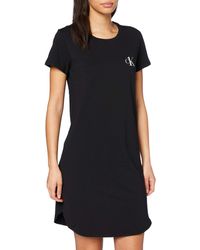 Calvin Klein S/s Nightshirt Camisón - Negro
