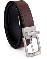 Timberland - Classic Leather Belt Reversible From Brown To Black - Lyst