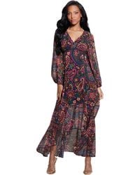 Guess - Abito Bianca a maniche lunghe da donna - Lyst