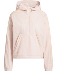 adidas - Womens Ultimate365 Seersucker Quarter-zip Jacket - Lyst