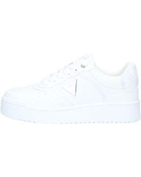 Guess - Scarpe Donna Sneaker Miram In Ecopelle White Ds24gu13 Flpmirele12 35 - Lyst