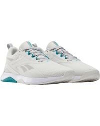 Reebok - Nanoflex Tr 2 Barely Grey/team Teal/footwear White Female Training Shoes - Lyst
