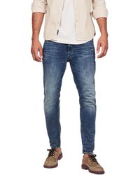 G-Star RAW Denim D-staq 5 Pocket Slim Fit Jeans in Blue for Men | Lyst