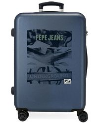 Pepe Jeans Harde Koffer 55 Cm Patrick in het Blauw voor heren Heren Tassen voor voor Reistassen en koffers voor 