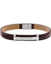 Tommy Hilfiger - Jewelry Armband für aus Leder Schwarz - 2790161 - Lyst