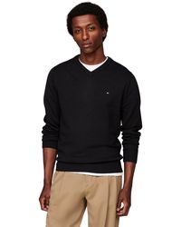 Tommy Hilfiger - Pima Org Ctn Cashmere V Neck Mw0mw28047 Mw0mw28047 Trui - Lyst