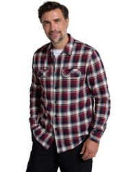 Mountain Warehouse - Lightweight & Breathable Casual Checks Shirt In 100% Cotton With Buttoned Front Pockets - For Travel & Walking Burgundy - Lyst