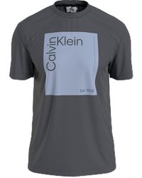 Calvin Klein - Square Logo T-Shirt K10K112503 Magliette a iche Corte - Lyst