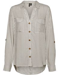 Vero Moda - Vmbumpy L/s Shirt New Wvn Ga Noos Blouse - Lyst