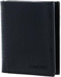 Calvin Klein - Daily Tech Trifold 6CC W/Magcoin Black Tonal Mono - Lyst