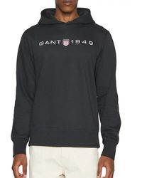 GANT - Printed Graphic Hoodie Hooded Sweatshirt - Lyst